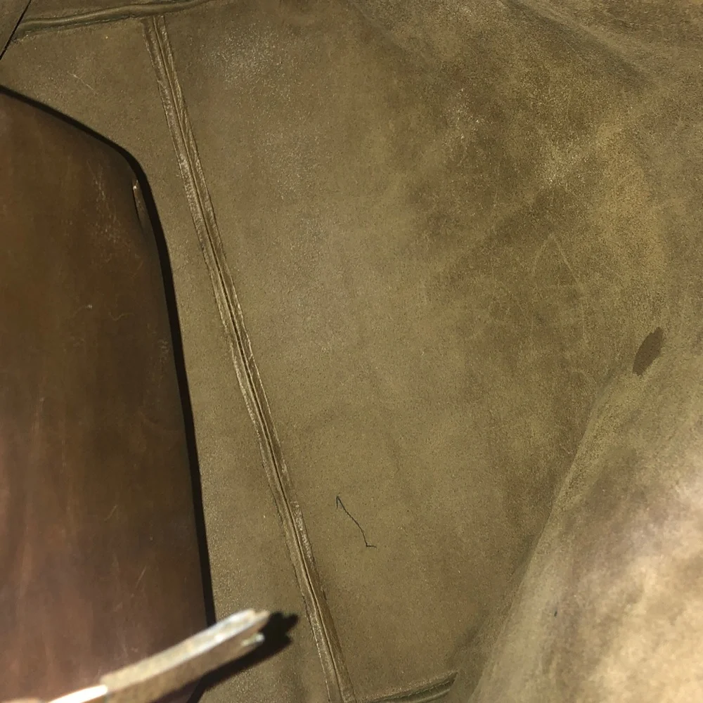 Madewell chocolate brown leather tote, big 18” x 18” x 6” never used # F2359